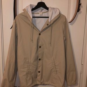Tan windbreaker hoodie